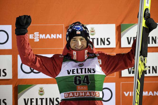 Kamil Stoch w czapce