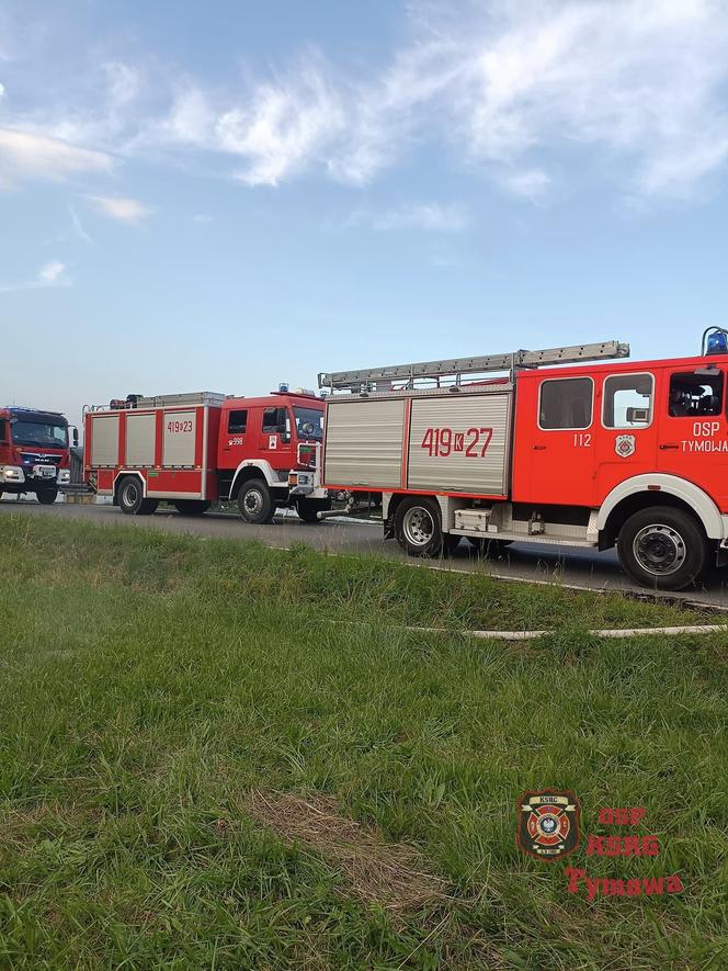 Pożar siana w Tymowej. Strażacy dwa razy wracali na miejsce zdarzenia