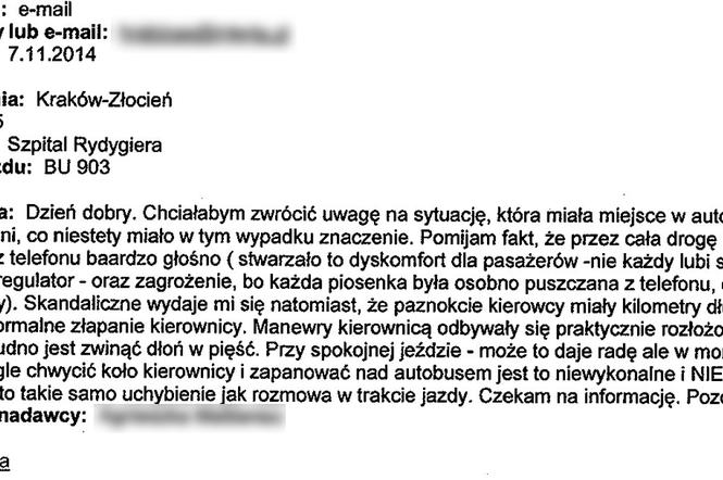 10 najciekawszych listów do MPK Kraków. Skargi, pochwały i... wierszyki!