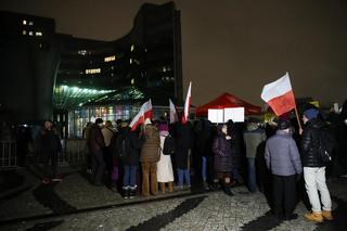 Protest pod siedzibą TVP