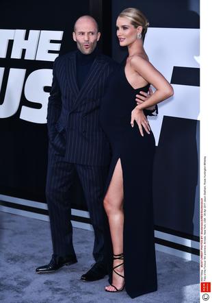 Rosie Huntington-Whiteley i Jason Statham na premierze Fate Of The Furious