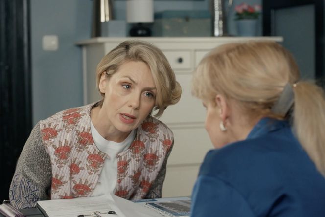 Barwy szczęścia odc. 3196. Małgorzata (Adrianna Biedrzyńska), Malwina (Joanna Gleń)