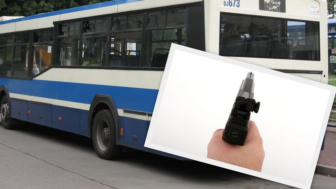 Kraków: Awantura w autobusie linii 158. Jeden z pasażerów został postrzelony