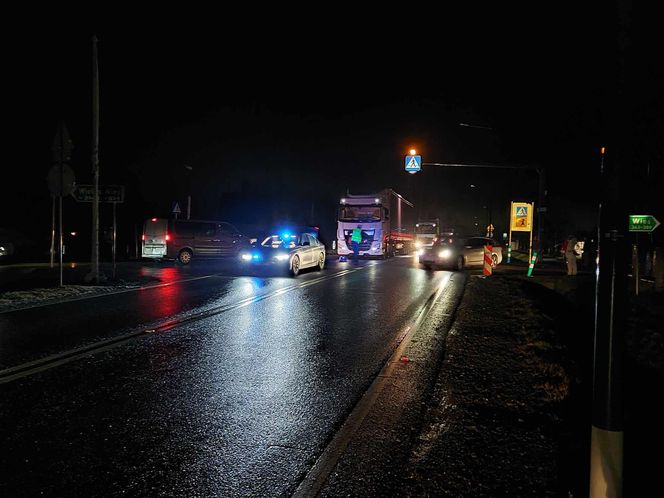 Wypadek Wielka Wieś. Potrącenie pieszego 