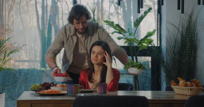 M jak miłość odc. 1867. Kasia (Paulina Lasota), Mariusz (Mateusz Mosiewicz)