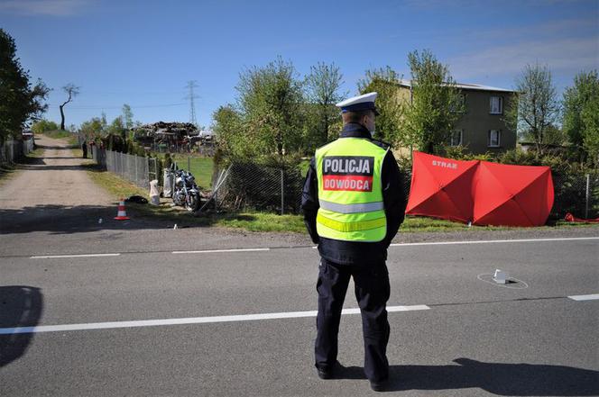 Śmiertelny wypadek motocyklisty na DK20
