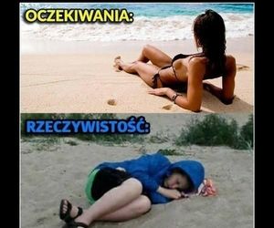 Najlepsze memy o wakacjach nad polskim morzem