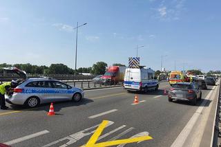 Warszawa: wypadek na moście Łazienkowskim