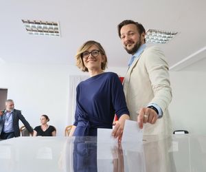 Magdalena Biejat z mężem