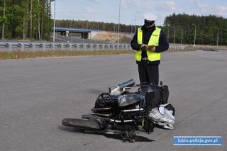 Tragiczny wypadek motocyklisty pod Lubinem