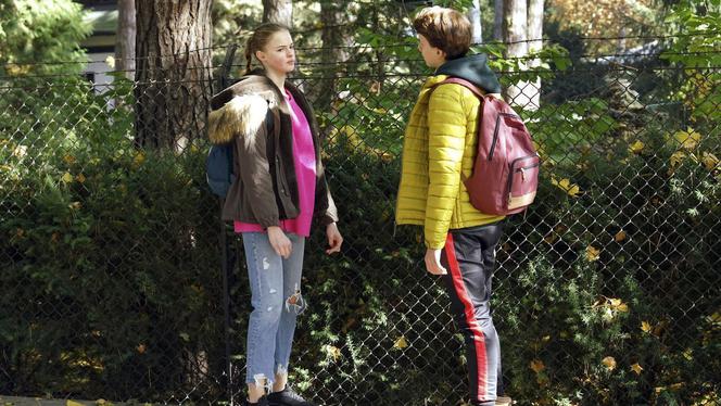 Barwy szczęścia odc. 2029. Zuzia (Anna Adamus), Filip Lisicki (Kuba Dyniewicz)