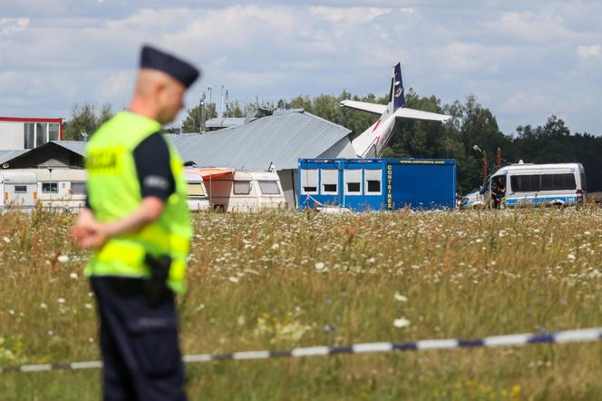 Wypadek samolotu w miejscowości Chrcynno