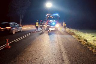 Śmiertelny wypadek na DK74 pod Wieluniem. 57-latek i 54-latka zginęli w Chorzynie