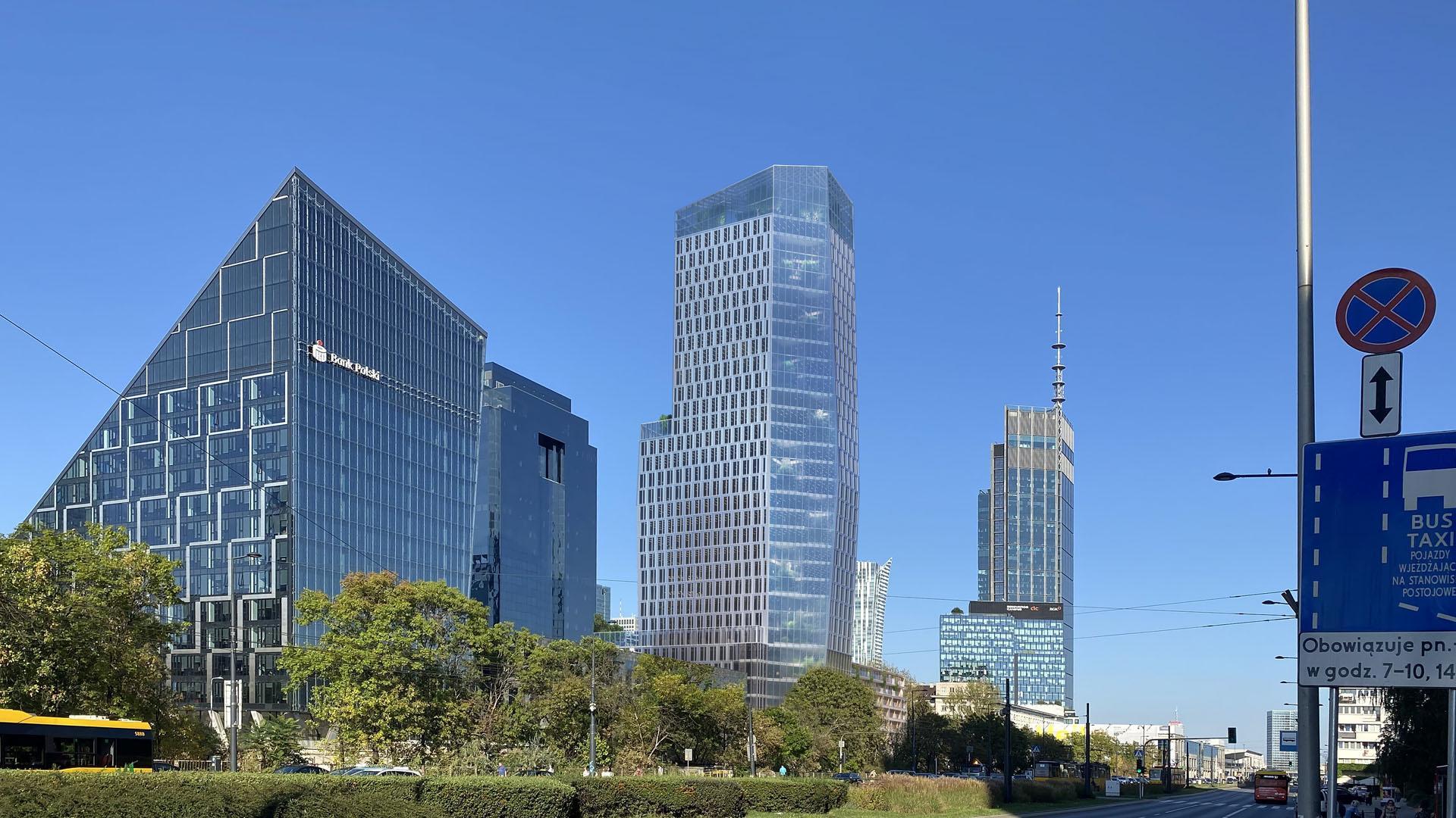 Wieżowiec przy Chmielnej w Warszawie według Cavatina Group 