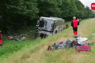 Jankowice Wielkie. Wypadek ukraińskiego autokaru na A4