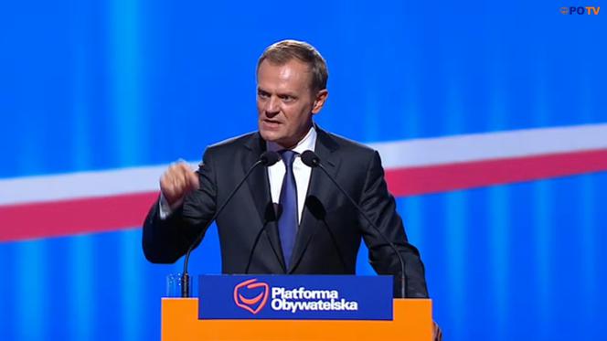 Donald Tusk na Konwencji PO