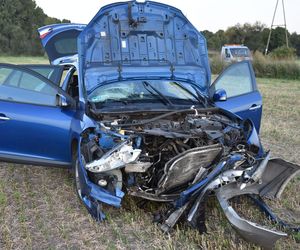 Trzy osoby poszkodowane w wypadku niedaleko Kościana. Policja wyjaśnia kto zawinił