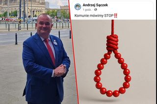 Rybnik: Radny PiS upublicznia grafikę z pętlą z czerwonych korali. Skandal na Facebooku!