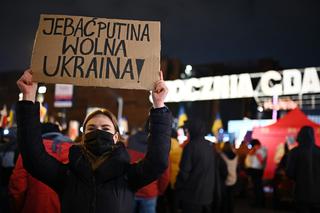 Solidarni z Ukrainą. Wielki wiec w Gdańsku