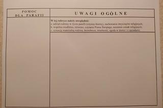 Ksiądz z Podkarpacia pyta o trzeźwość i status zatrudnienia. Zobaczcie zdjęcia kartoteki 