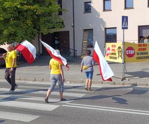 Protest Bałtyckie SOS w Gminie Choczewo 30 sierpnia 2024