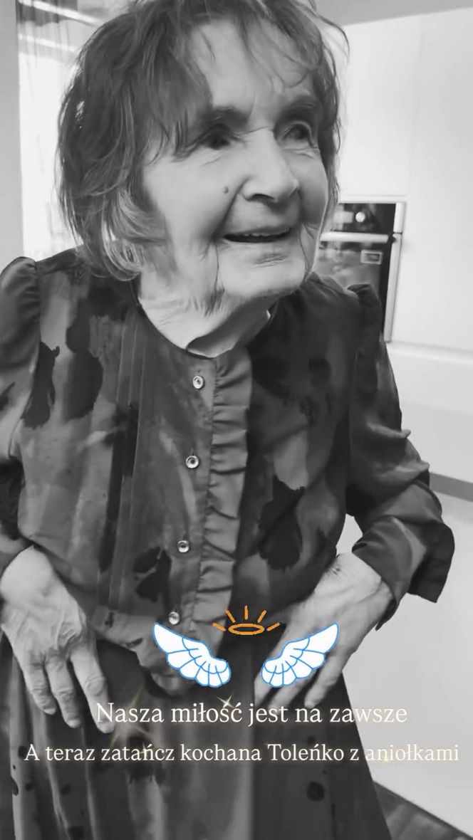 Herbuś pięknie pożegnała babcię