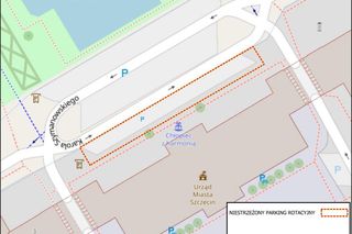 Niestrzeżony Parking Rotacyjny przy urzędzie miasta