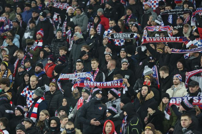 Kibice na meczu Górnik Zabrze - Lech Poznań