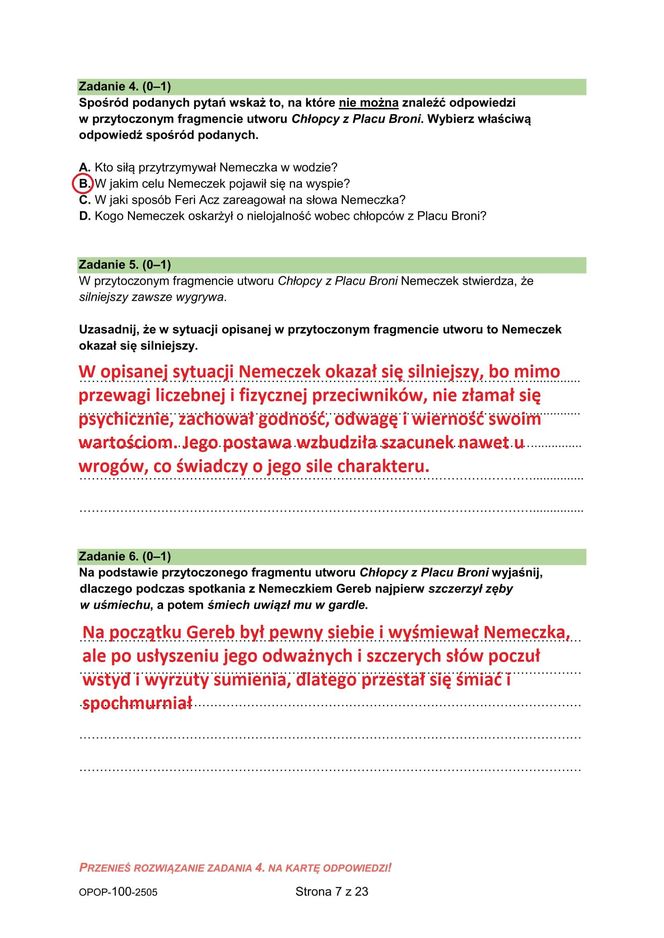 Egzamin ósmoklasisty 2025 polski: odpowiedzi do wszystkich zadań z arkusza CKE [13.05.2025]