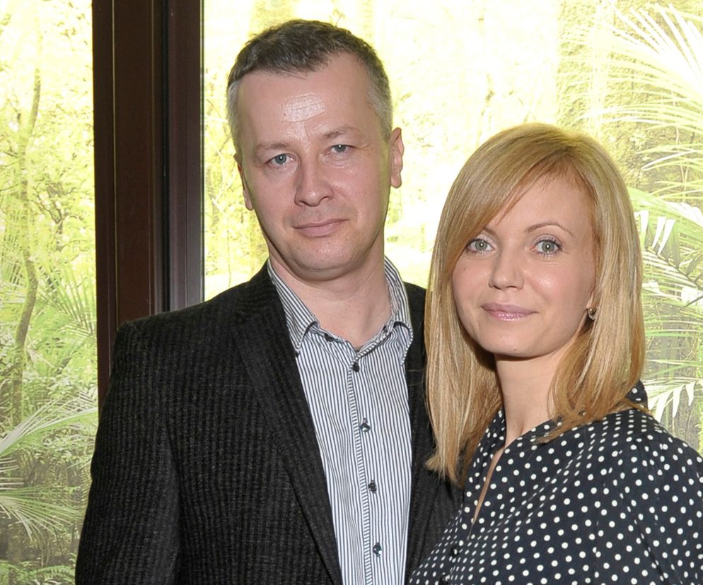 Olga Borys z mężem 