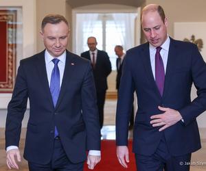 Książę William spotkał się z prezydentem Andrzejem Dudą. Rozmawiali o wojnie w Ukrainie
