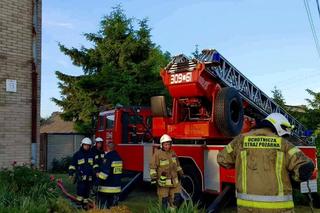Pożar domu w Rudkach w gminie Nowa Słupia