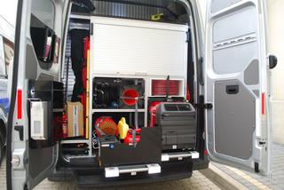 Volkswagen Crafter - policyjny Ambulans Pogotowia Ruchu Drogowego