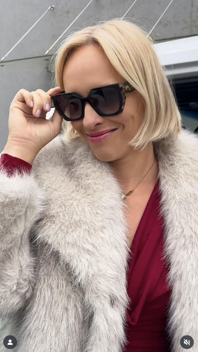 M jak miłość. Dorota (Iwona Rejzner) na planie