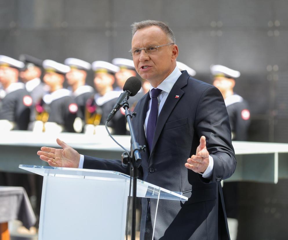 Andrzej Duda na Obchodach 80. rocznicy wybuchu Powstania Warszawskiego