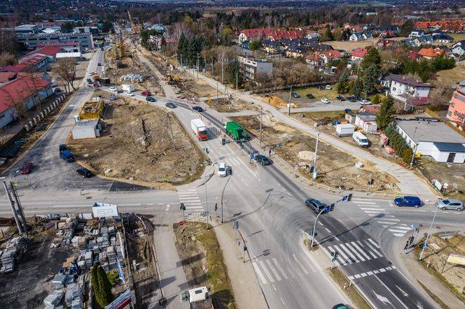 Prace nad budową obwodnicy Zabierzowa - marzec 2025 