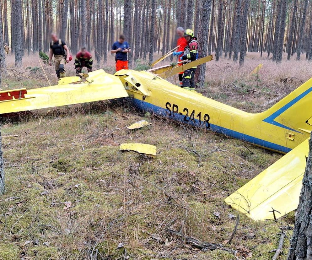 W okolicy Borska spadł szybowiec. Pilot zginął na miejscu