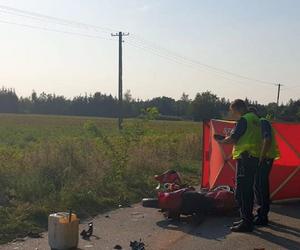 Śmiertelny wypadek w Chrząstowie. Motocyklista nie żyje