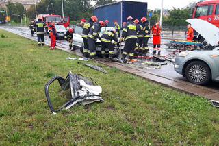 Wypadek na Wisłostradzie