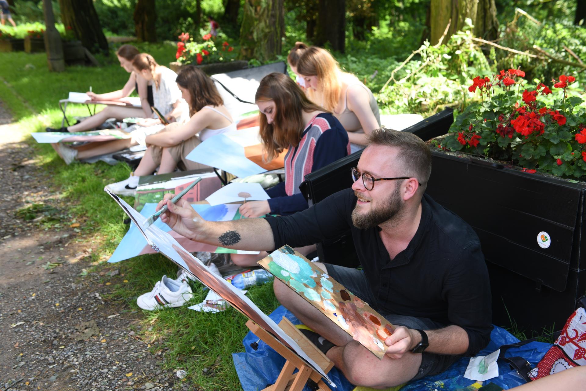 Plener malarski na Wydziale Architektury Politechniki Krakowskiej