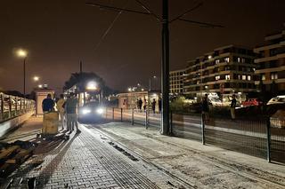 Próbny przejazd tramwaju na nowej linii do Górki Narodowej