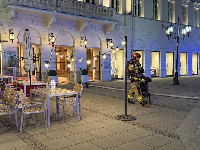 Pożar restauracji na placu Bankowym