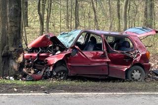 Tragiczny wypadek w Bytomiu. Samochód uderzył w drzewo
