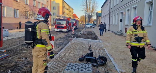 Pożar w Białogardzie. W mieszkaniu zapaliła się hulajnoga