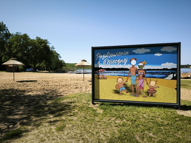 Plaża w Osiecznej przed sezonem letnim 