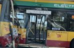 Łódź. Autobus i tramwaj zderzyły się pod dworcem Łódzka Kaliska [ZDJĘCIA]