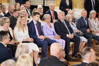 Oto teściowie Karola Nawrockiego. Rodzice Marty Nawrockiej na Zamku Królewskim