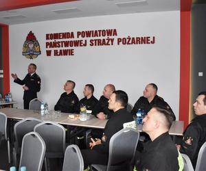 Wizyta Zastępcy Komendanta Głównego PSP w iławskiej komendzie