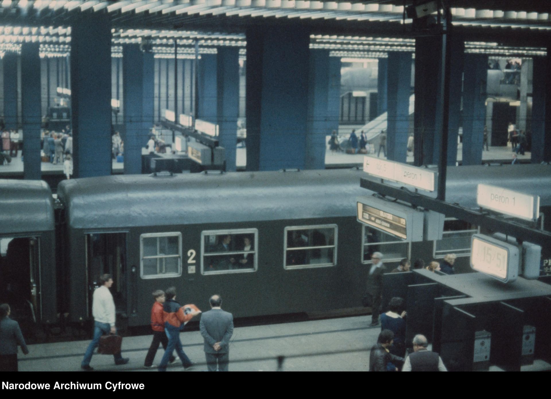 Dworzec Warszawa Centralna pod koniec lat 70. XX wieku