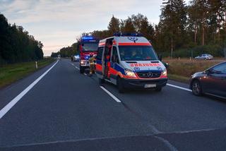 Poważny wypadek na S22. Kobieta i dziecko w szpitalu [ZDJĘCIA]
